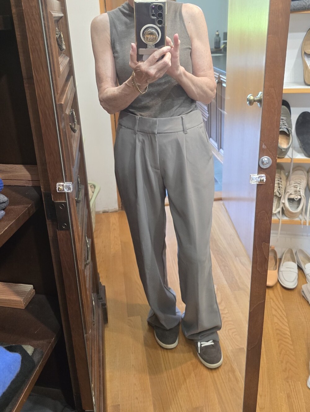 Maurices Gray Wide-Leg Trousers | Size 10